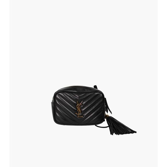 SAINT LAURENT Black Mini Tesla Camera Bag A-A35725 - Picture 1 of 1